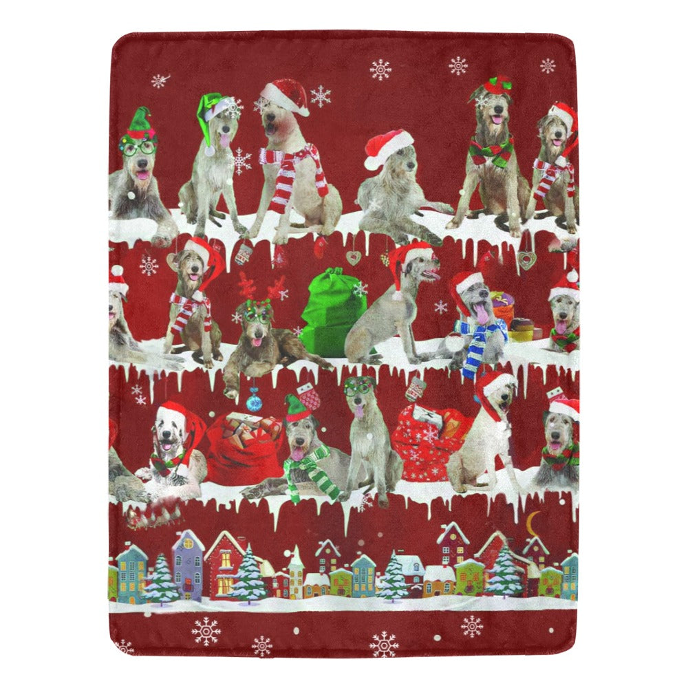 Irish Wolfhound fleece blanket, product image 1