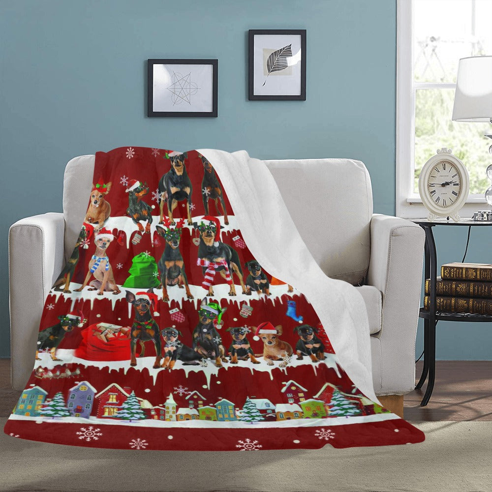 Miniature Pinscher fleece blanket, product image 3
