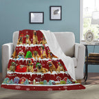 Boerboel Christmas fleece blanket, product image 3 of 4