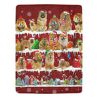 Chow Chow Santa Paws fleece blanket image 1 of 4