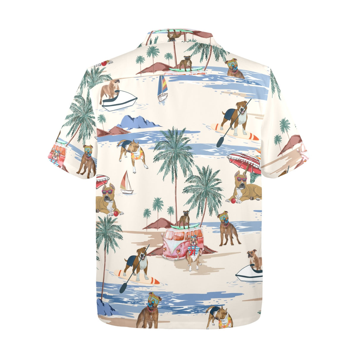 Cabana Club Staffordshire Bull Terrier Hawaiian shirt