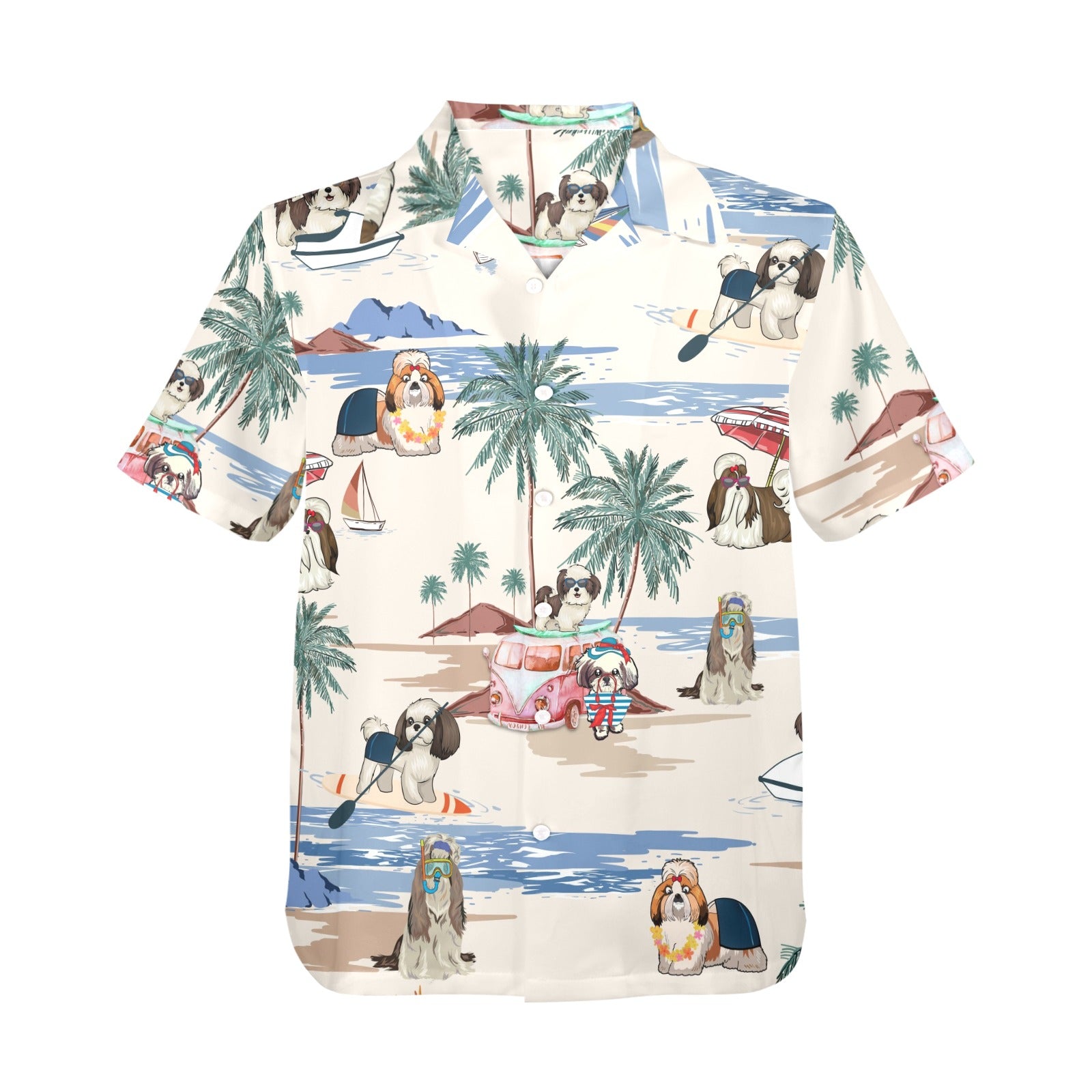 Men's Shih Tzu all-over print Hawaiian shirt