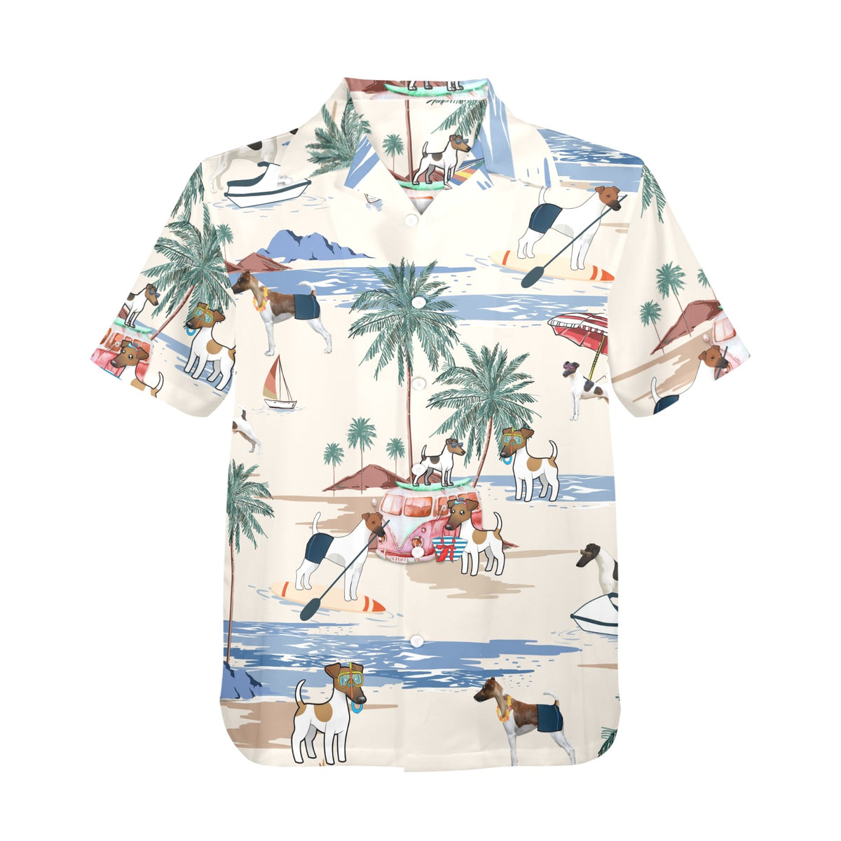 Tropical Smooth Fox Terrier shirt for dog owners