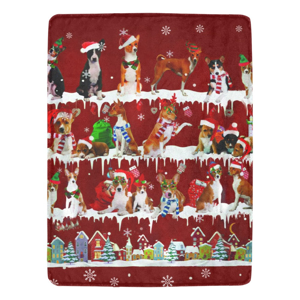 Basenji dog breed fleece blanket, product image 1 of 4