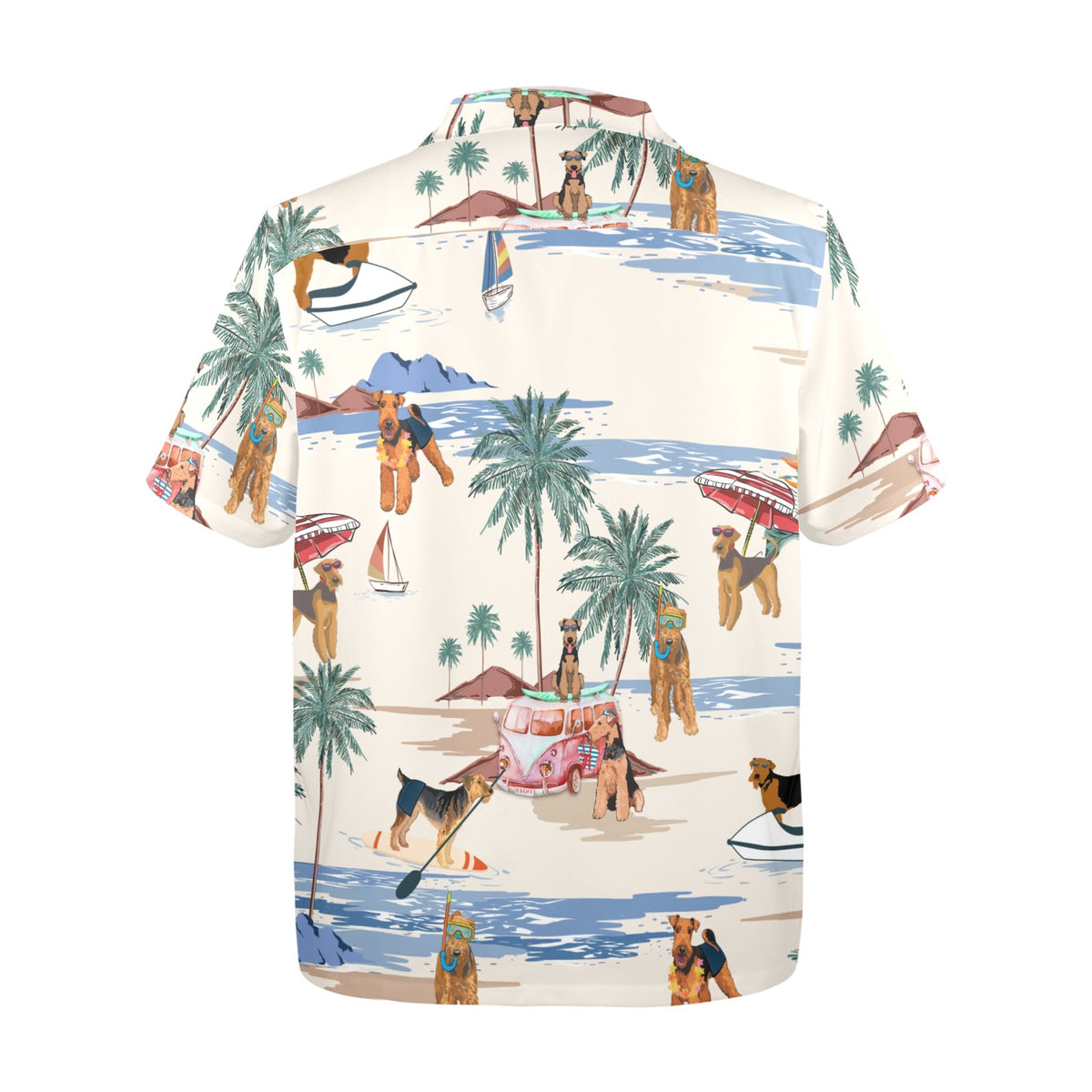 Cabana Club Airedale Terrier Hawaiian shirt