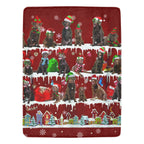 Chocolate Labrador Retriever fleece blanket, product image 1