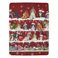 Cavalier King Charles Spaniel Christmas fleece blanket, product image 1 of 4