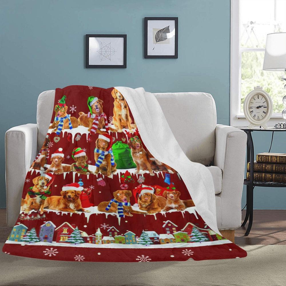 Nova Scotia Duck Tolling Retriever fleece blanket, product image 3