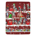 Catahoula Leopard Dog Christmas fleece blanket, product image 1 of 4