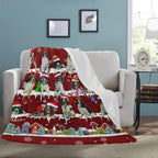 English Springer Spaniel Santa Paws fleece blanket image 3 of 4