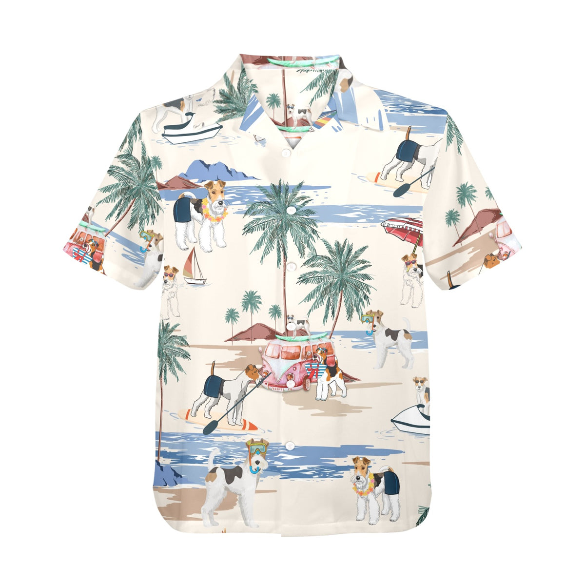 Tropical Wire Fox Terrier shirt for dog owners