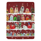 Keeshond fleece blanket, product image 1