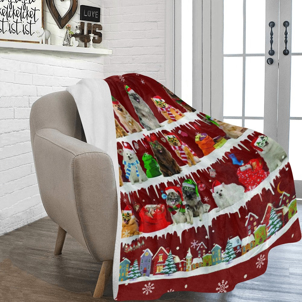 Keeshond fleece blanket, product image 2