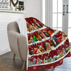 Cockapoo Santa Paws fleece blanket image 2 of 4