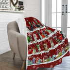 Chihuahua Christmas fleece blanket, product image 2 of 4