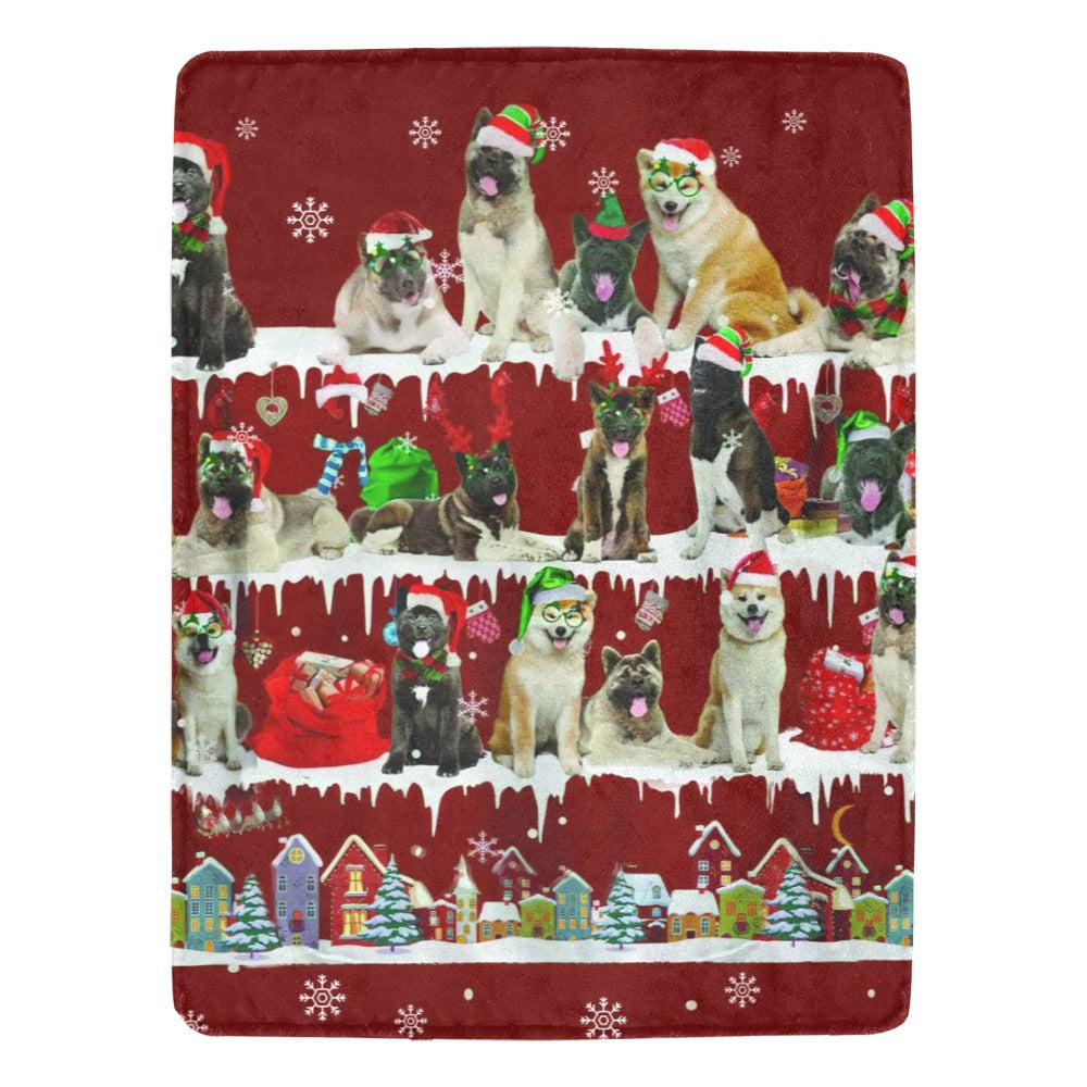 Akita dog breed fleece blanket, product image 1 of 4