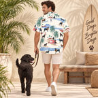 Curly Coated Retriever Hawaiian Shirt