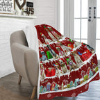 Brittany Christmas fleece blanket, product image 2 of 4