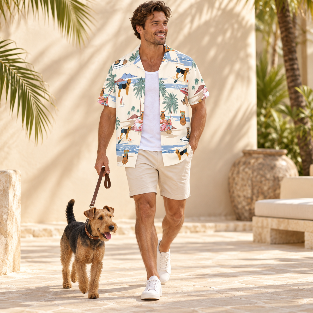 Welsh Terrier Hawaiian Shirt