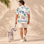 Bedlington Terrier Hawaiian Shirt