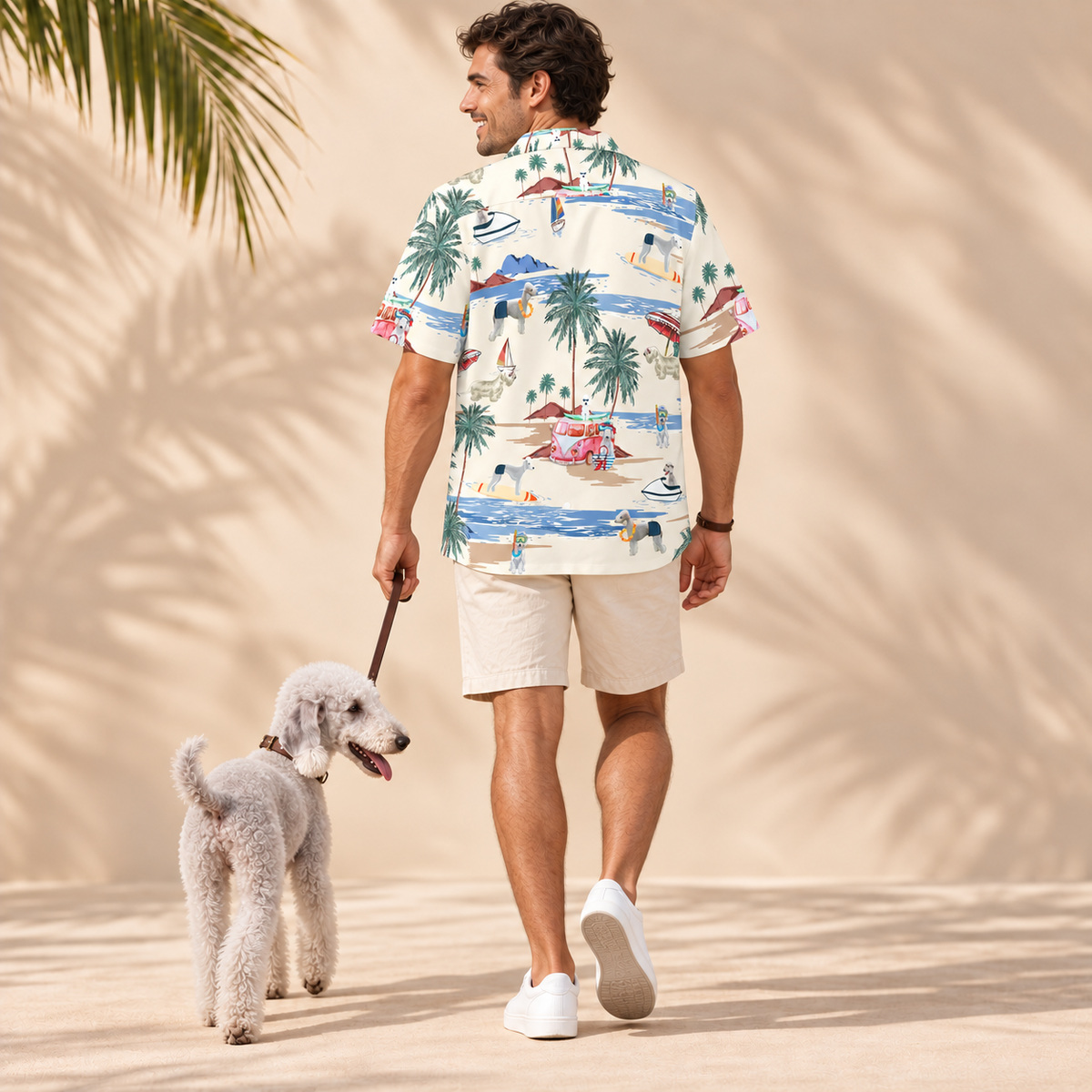 Bedlington Terrier Hawaiian Shirt