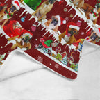 Boxer Christmas fleece blanket, product image 4 of 4