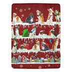 Borzoi Christmas fleece blanket, product image 1 of 4