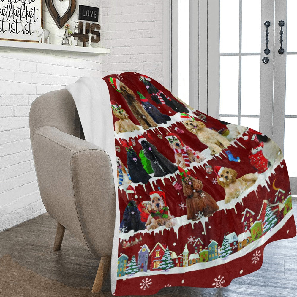 American Cocker Spaniel fleece blanket, product image 2 of 4