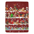 Bloodhound Christmas fleece blanket, product image 1 of 4