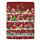 Bloodhound Christmas fleece blanket, product image 1 of 4