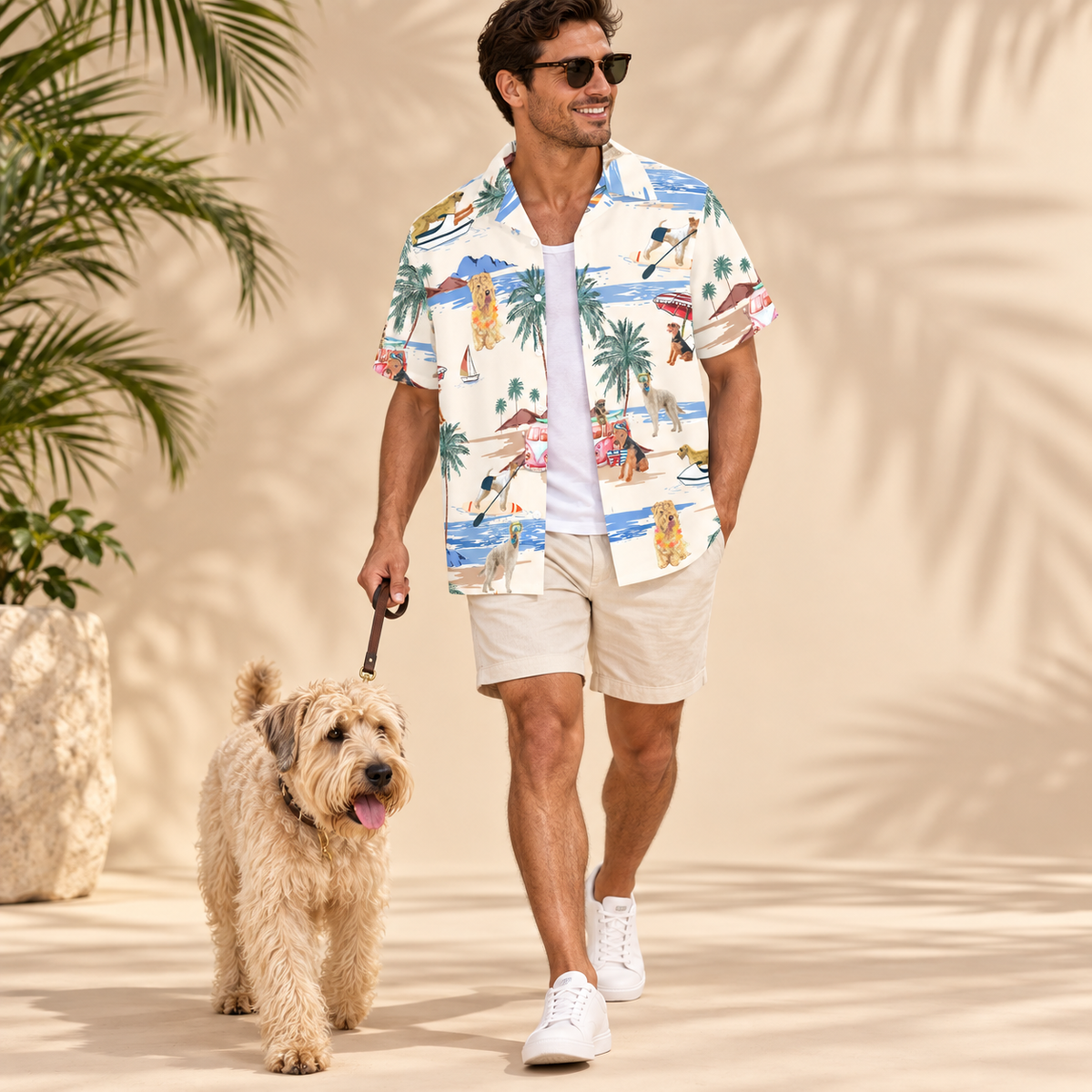 Soft Coated Wheaten Terrier Hawaiian Shirt