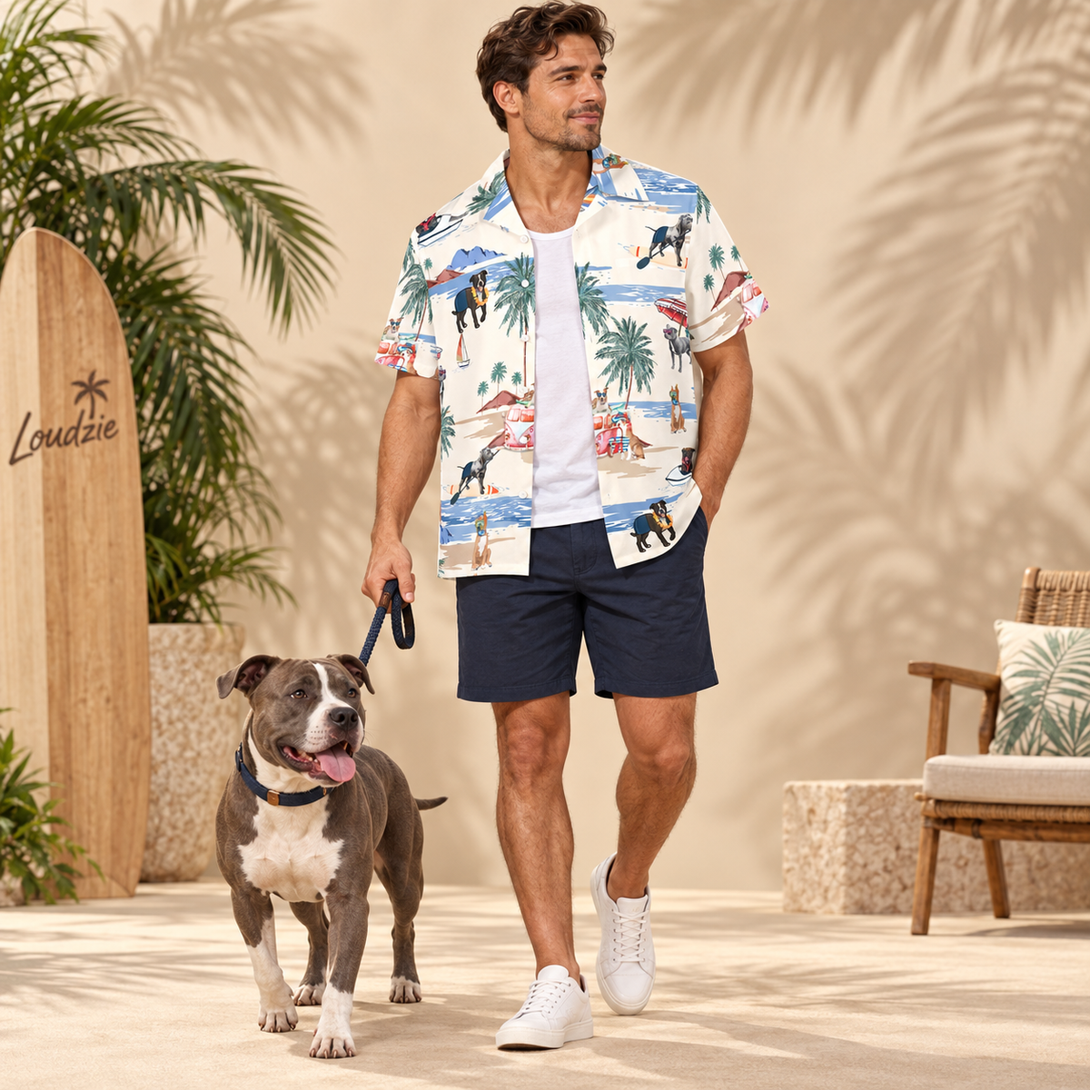 American Staffordshire Terrier Hawaiian Shirt