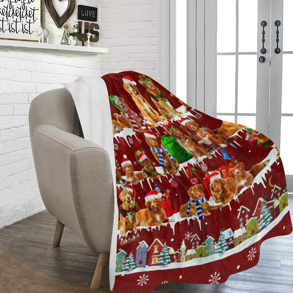 Nova Scotia Duck Tolling Retriever fleece blanket, product image 2