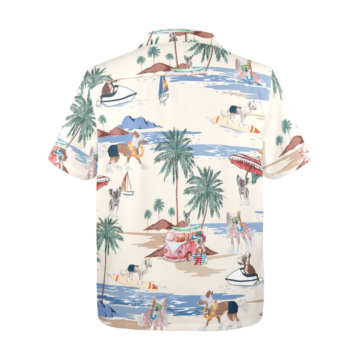 Cabana Club Chinese Crested Dog Hawaiian shirt