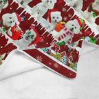 Maltese fleece blanket, product image 4