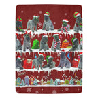 Kerry Blue Terrier fleece blanket, product image 1