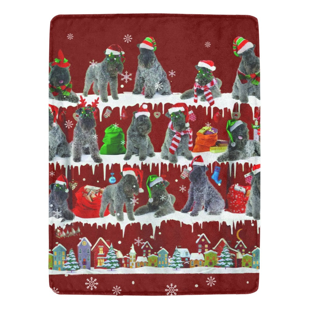 Kerry Blue Terrier fleece blanket, product image 1