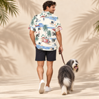 Bearded Collie Hawaiian Shirt