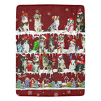 Australian Shepherd dog breed fleece blanket, product image 1 of 4