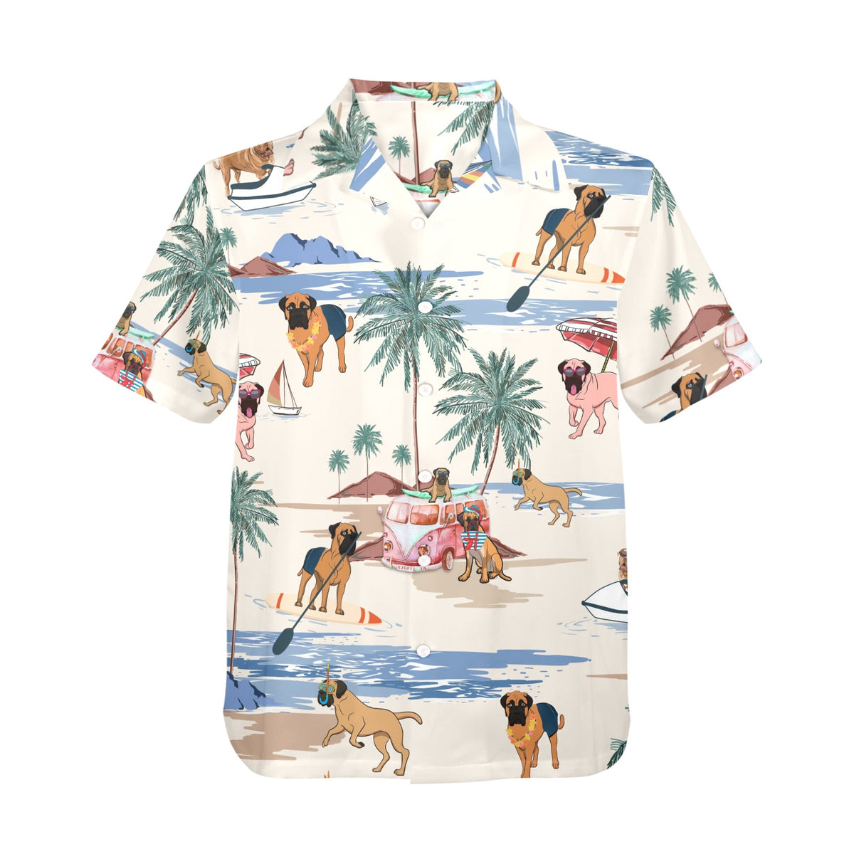 Tropical Bullmastiff shirt for dog owners