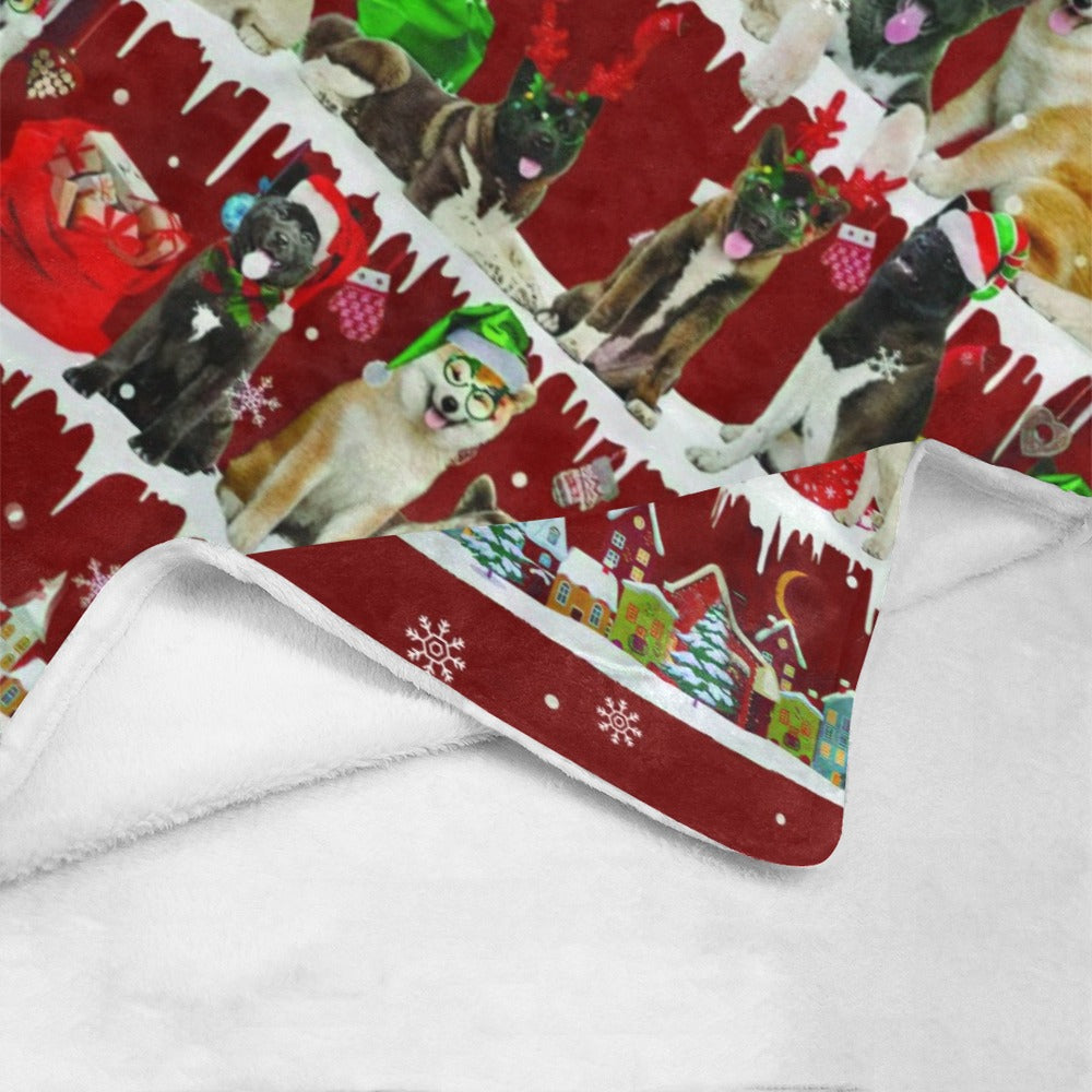 Akita dog breed fleece blanket, product image 4 of 4