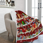 English Mastiff Santa Paws fleece blanket image 2 of 4