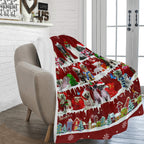 Chinese Crested Dog Santa Paws fleece blanket image 2 of 4