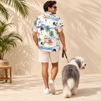 Old English Sheepdog Hawaiian Shirt