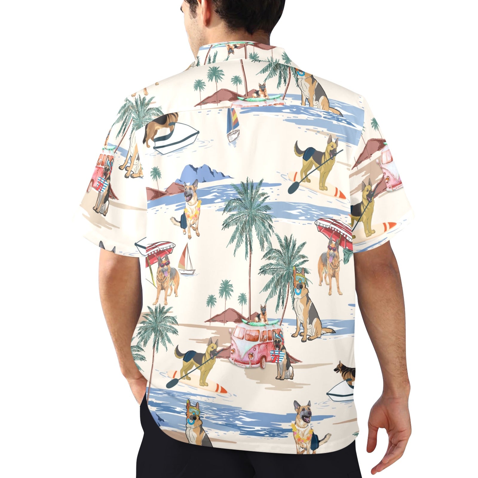 German Shepherd Hawaiian shirt for dog lovers