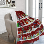 French Bulldog Santa Paws fleece blanket image 2 of 4