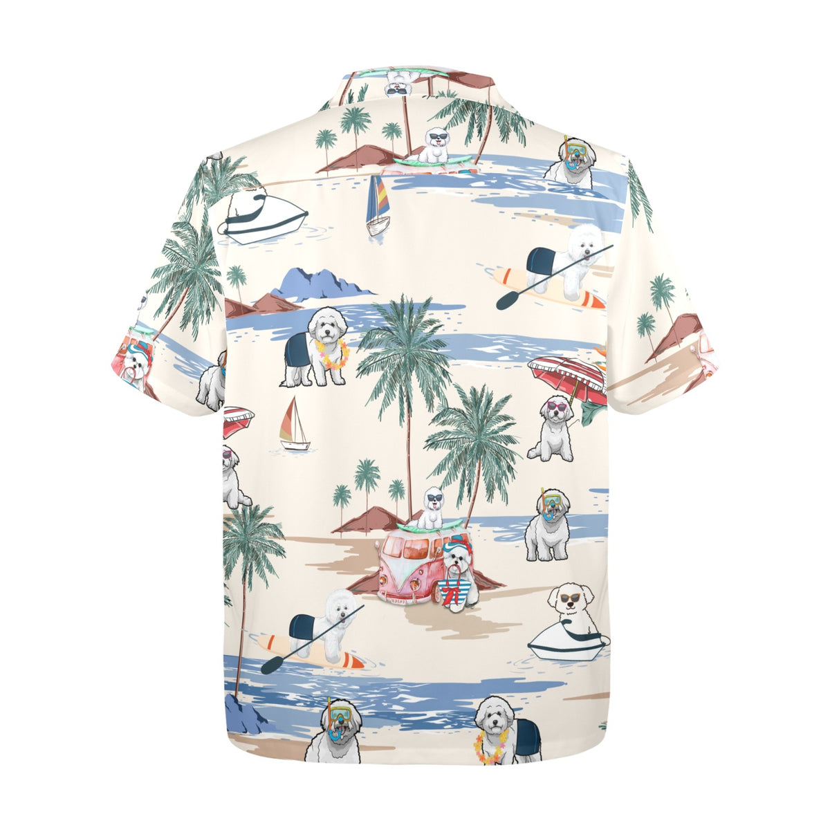 Cabana Club Bichon Frise Hawaiian shirt