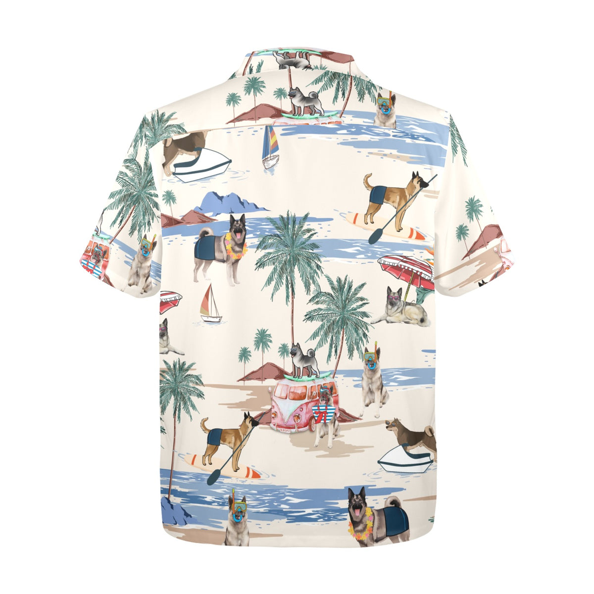 Norwegian Elkhound Hawaiian Shirt