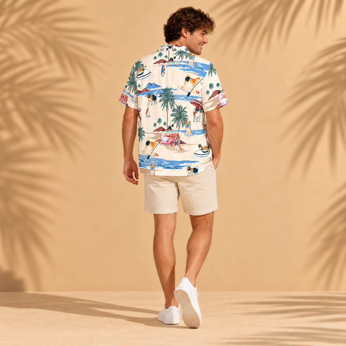 Men's Akita Hawaiian shirt – back view