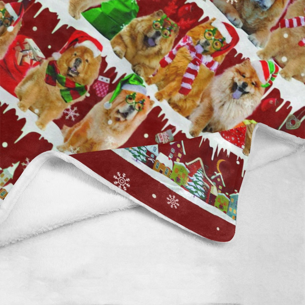 Chow Chow Santa Paws fleece blanket image 4 of 4